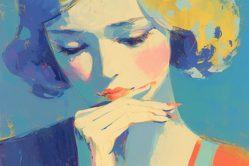 Women's portrait | Silent Muse by Eye catching paintings