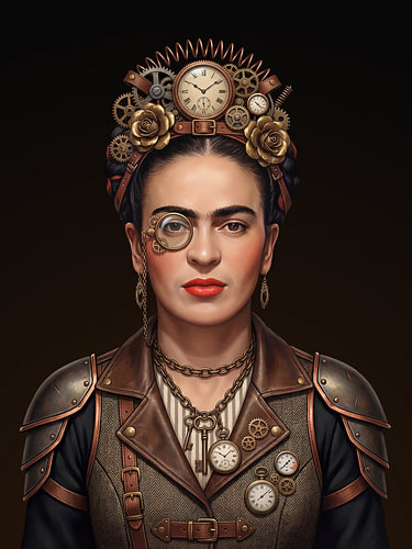 Frida im Steampunk-Stil (2)