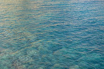 Surface ondulée de l'eau de mer claire