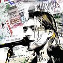 Kurt Cobain Popart van Rene Ladenius Digital Art thumbnail