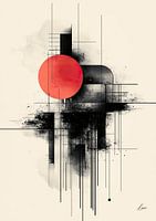 A Portrait in Red and Black