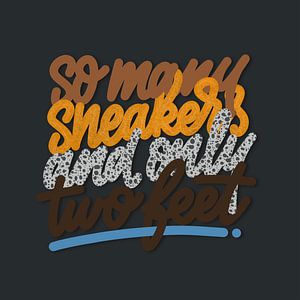 So Many Sneakers And Only Two Feet - Atmos Safari Colorway (Dark Background) by Pim Haring