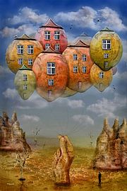 Living in balloons in the sky by Stefan teddynash