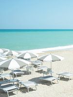 Beach Umbrellas In Le Marche, Italy - Travel Photography