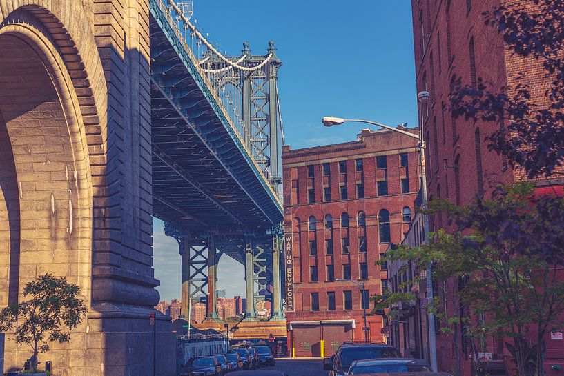 Bruggen van Dumbo: Een Iconisch Verbindingsspel tussen Brooklyn en Manhattan 16 van FotoDennis.com | Werk op de Muur