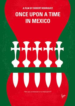 No058 L'affiche du film minimal "My once upon a time in mexico sur Chungkong Art