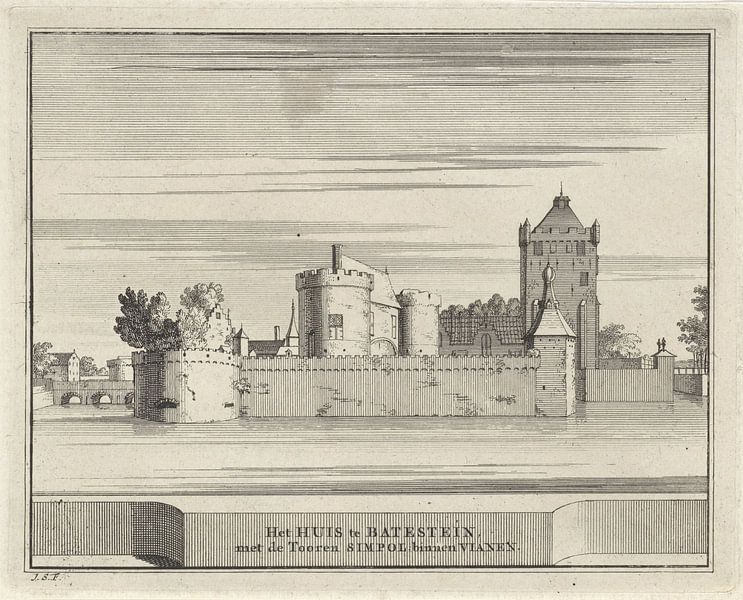 View of Batestein Castle in Vianen, Jacobus Schijnvoet by Creative Masters Old Masters