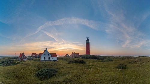 Texel vuurtoren Eierland vanuit de lucht 02 van Texel360Fotografie Richard Heerschap