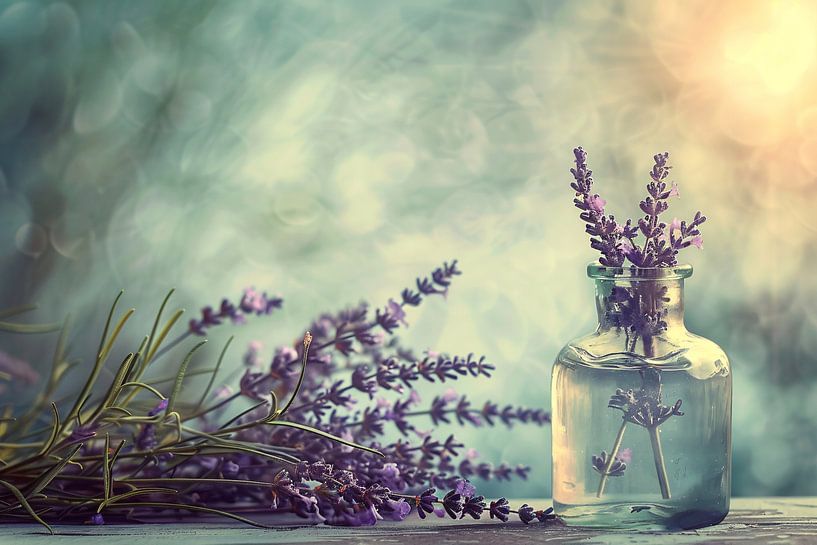 Lavender still life in glass by Art & Soul Creations