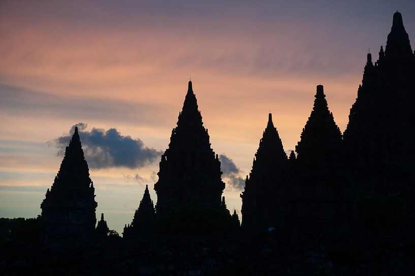 Coucher de soleil à Prambanan par Richard Wareham