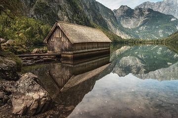 The boathouse on the Obersee by Steffen Peters