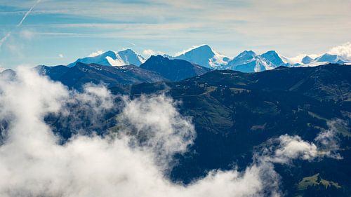 Alpenzicht in de herfst