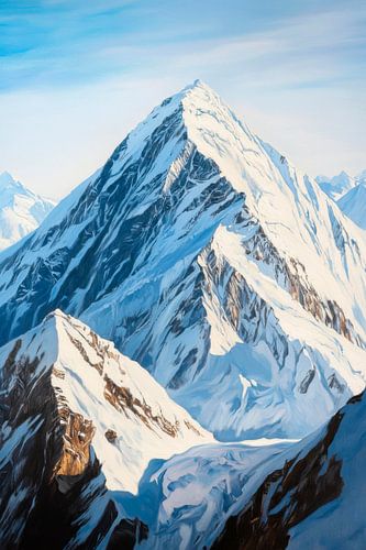 Besneeuwde toppen van de Alpen