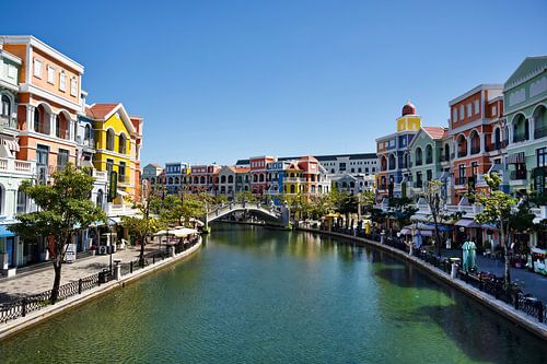 Kleurrijk stedelijk landschap in Phu Quoc Vietnam