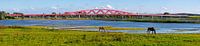 panorama Hanzeboog Zwolle Eisenbahnbrücke  von Anton de Zeeuw Miniaturansicht
