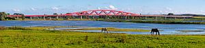 panorama Hanzeboog railway bridge Zwolle