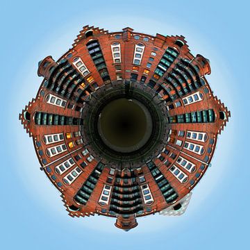 Little Planet Hamburg Speicherstadt by Panorama Streetline