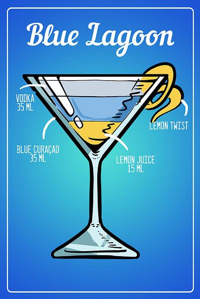 Blue Lagoon Cocktail van ColorDreamer