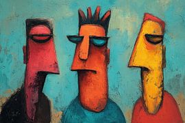 Colorful Trio by ARTEO Paintings