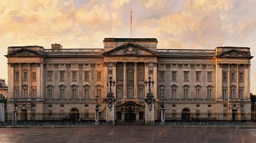 Buckingham Palace, London: an abstract panorama