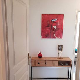 Klantfoto: Rood van Marc Otte, op canvas