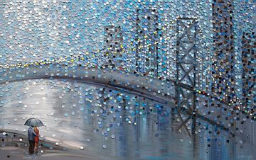 Rainy Date With the Bridge View by Ekaterina Ermilkina