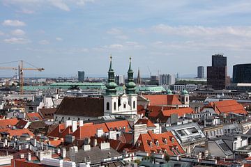 Uitzicht over Wenen, Oostenrijk van Bianca Meyering Fotos - BMF