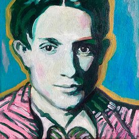 Portrait de Picasso sur Helia Tayebi Art