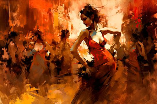 The Dance. Fiery Passion in Motion
