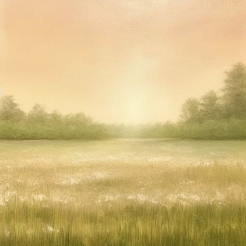 Beige Malerei Serene Melodien | Natürliche Ruhe