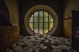 Window in abandoned church by Ivana Luijten