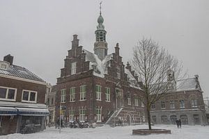 PURMEREND Kaasmarkt in de sneeuw