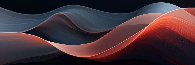Abstract minimalist surrealist background of colours and shapes by Art Bizarre