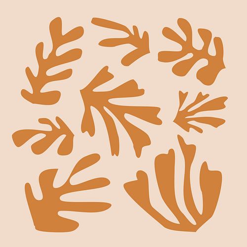 Geïnspireerd door Henri Matisse op Beige