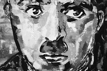 Charlie Chaplin "Augen" von Kathleen Artist Fine Art