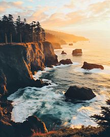 Sunset at the Pacific Ocean