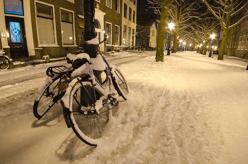 Winter picture Hooglandsekerkgracht by Remco Swiers