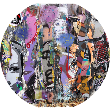 Collage of street art