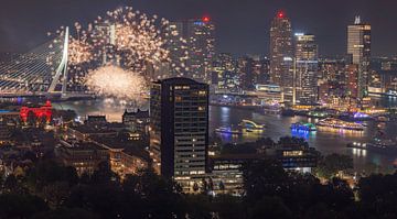 Skyline en Vuurwerk van AdV Photography