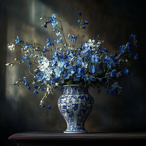 Rustikales Delfter Blau IV