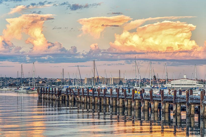 A Pastel Sunrise - San Diego Harbor by Joseph S Giacalone Photography
