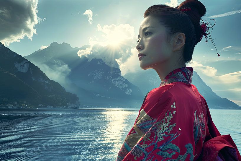 asian fiction portrait by Egon Zitter