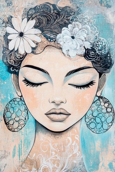 Beauty in bright colours by Poster Art Shop
