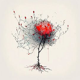 Red Forest CRIMSON CANOPY by Preet Lambon