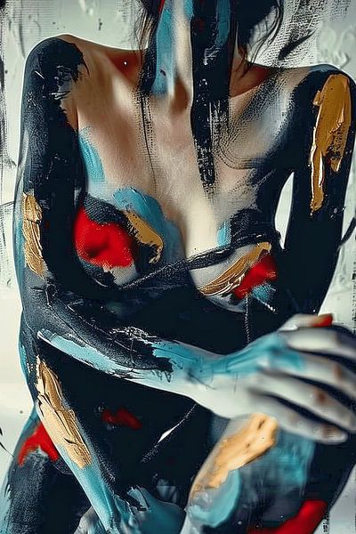 woman abstract portrait by Egon Zitter