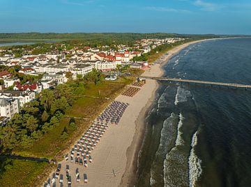 Strand von Binz von oben von Markus Lange