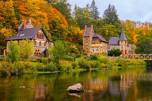 Herbst in Treseburg, Deutschland