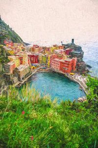Das wunderschöne Vernazza in Cinqueterre, Italien