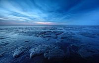 blauwe uurtje boven het Wad