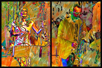 Jazz Collage van Dorothy Berry-Lound